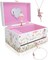Music Box - Ballerina Jewelry Box for Girls and Boys w/Matching Necklace and Bracelet - Birthday Gifts for Girls Age 6 and Up - Stocking Stuffers